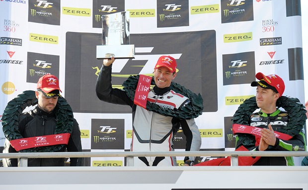 The TT Zero podium